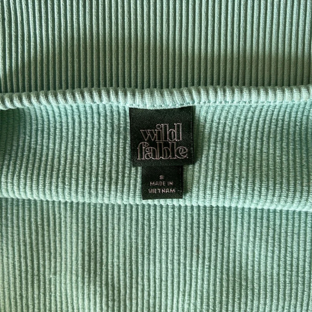 Wild Fable Mint Green Ribbed Woman’s Tank top - Picture 3 of 3
